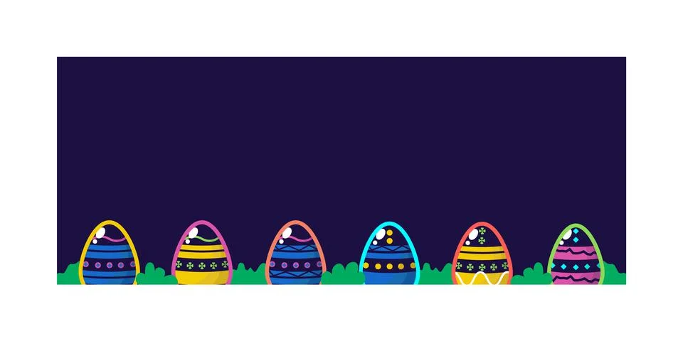 Easter background design illustration vector Stock Illustration