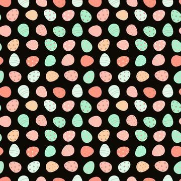 Easter background. Easter eggs pattern. 스톡 일러스트