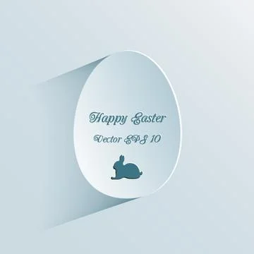 Easter background with egg Stock Illustration