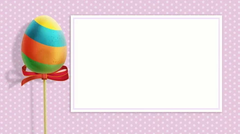 Easter background with an Egg loopable Stock Footage 47464384