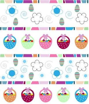 Easter background with  eggs Stock Illustration