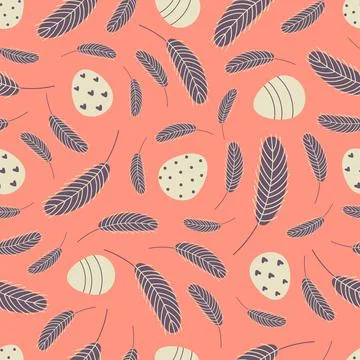 Easter background with eggs 库存插图