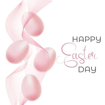 Easter background with elements of festive decor Illustrazione stock