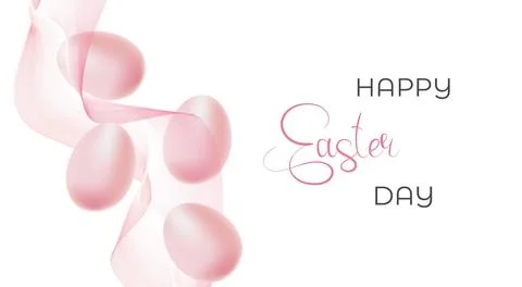 Easter background with elements of festive decor Stockillustratie