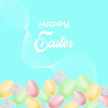 Easter background with elements of festive decor Stockillustratie