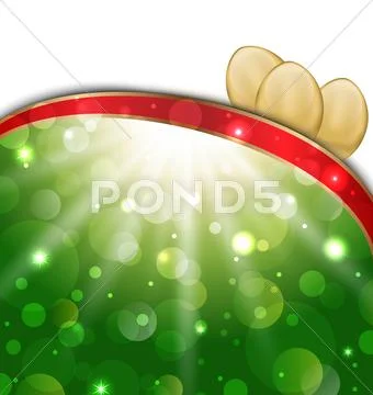 Easter background with golden eggs Ilustraciones de archivo