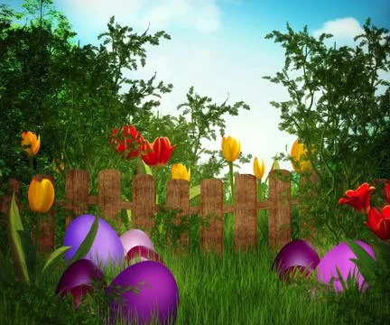 Easter background Stock Illustration