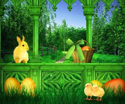Easter background Stock Illustration