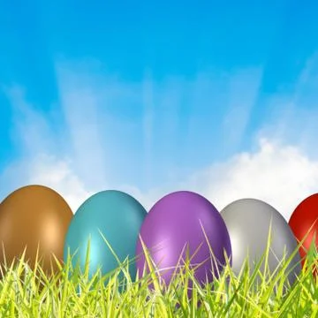 Easter Background Stock Illustration