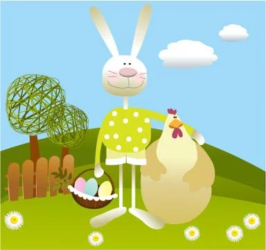 Easter background Stock Illustration