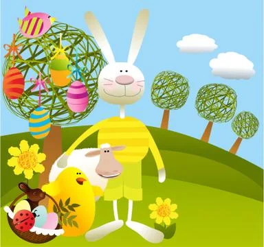 Easter background Stock Illustration