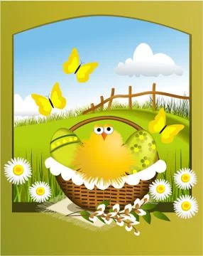 Easter background Stock Illustration