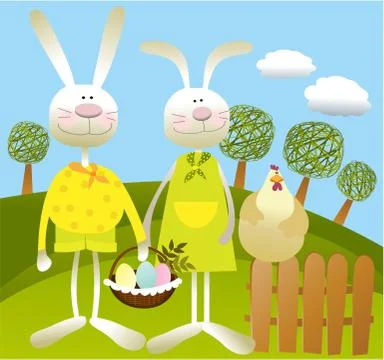 Easter background Stock Illustration