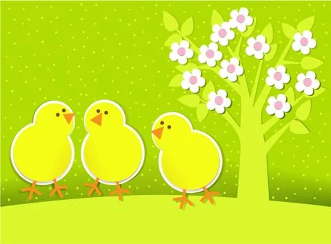 Easter background Stock Illustration
