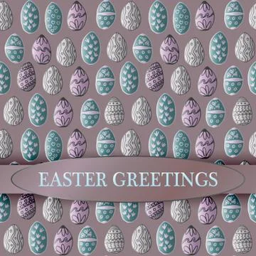 Easter background Illustrazione stock