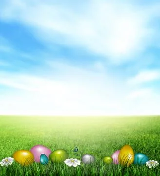 Easter Background Stock Illustration