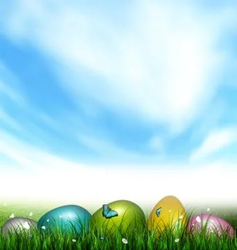 Easter Background Stock Illustration