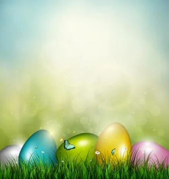 Easter Background Stock Illustration