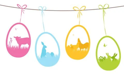 Easter background Stock Illustration