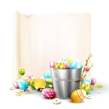 Easter background Illustrazione stock
