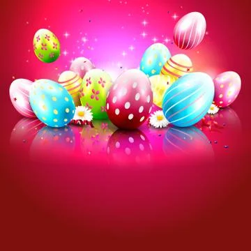 Easter background Illustrazione stock