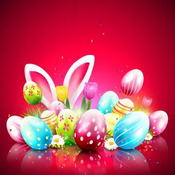 Easter background Stock-Illustration