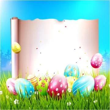 Easter background Stock-Illustration