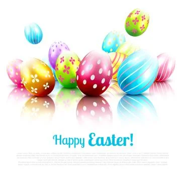 Easter background Illustrazione stock
