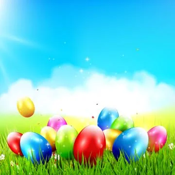 Easter background Stock-Illustration