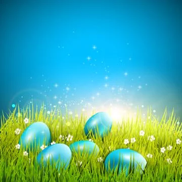 Easter background Illustrazione stock