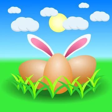 Easter background Stock Illustration