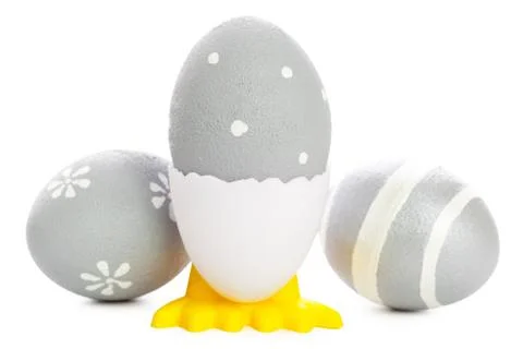 Easter background. isolated on white Foto stock