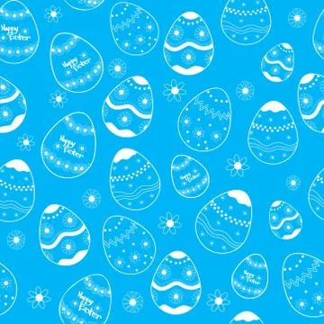 Easter background pattern Stock Illustration
