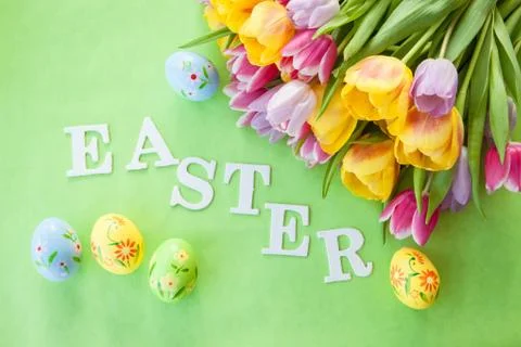 Easter background Stock Photos