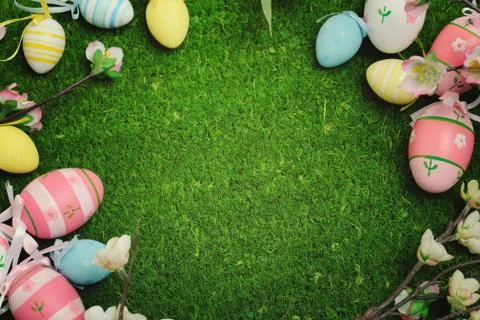 Easter background Stock Photos