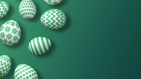 Easter background on a seamless loop Stock Footage 303766338