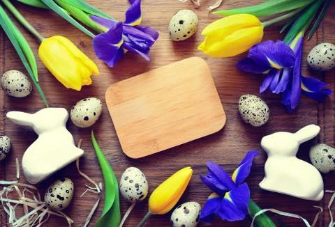 Easter background with a space for a text Stock Photos