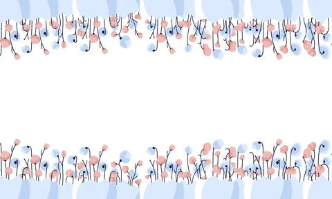 Easter background with spring flowers Stock Illustration