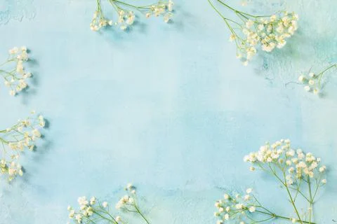 Easter background with spring flowers. Stock Photos