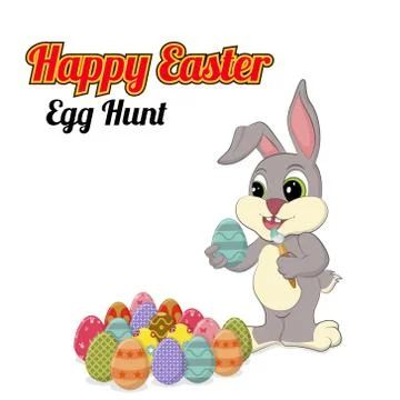 Easter background Vector illustration. Stock Illustration
