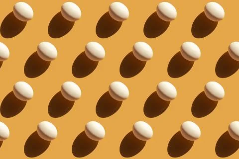 Easter background with white eggs Stock Photos