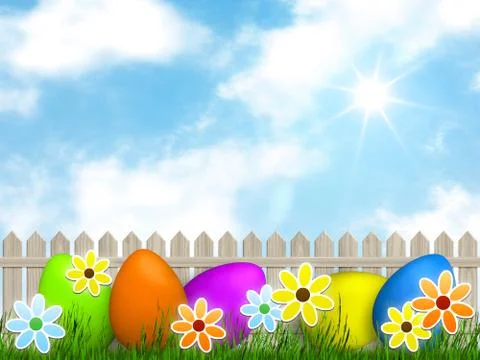 A easter background for your message Stock Illustration