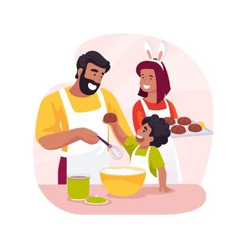 Easter baking isolated cartoon vector illustration. Stock Illustration