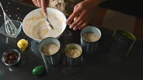 Easter baking preparation with festive decorations and delicious ingredients Stock Footage 297672732