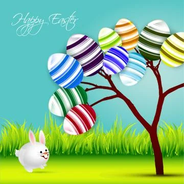 Easter banner design Stock Illustration