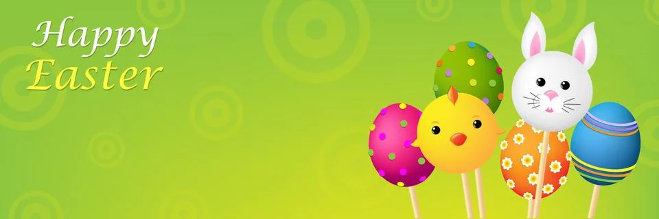 Easter banner Stock Illustration