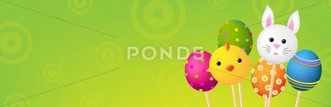 Easter banner Stock Illustration