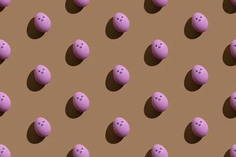 Easter banner seamless pattern conceptual art Stock Photos