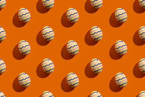 Easter banner seamless pattern festive decoration Foto stock