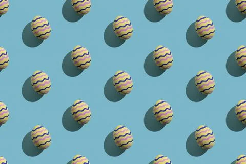 Easter banner seamless pattern festive decoration Stockfoto's
